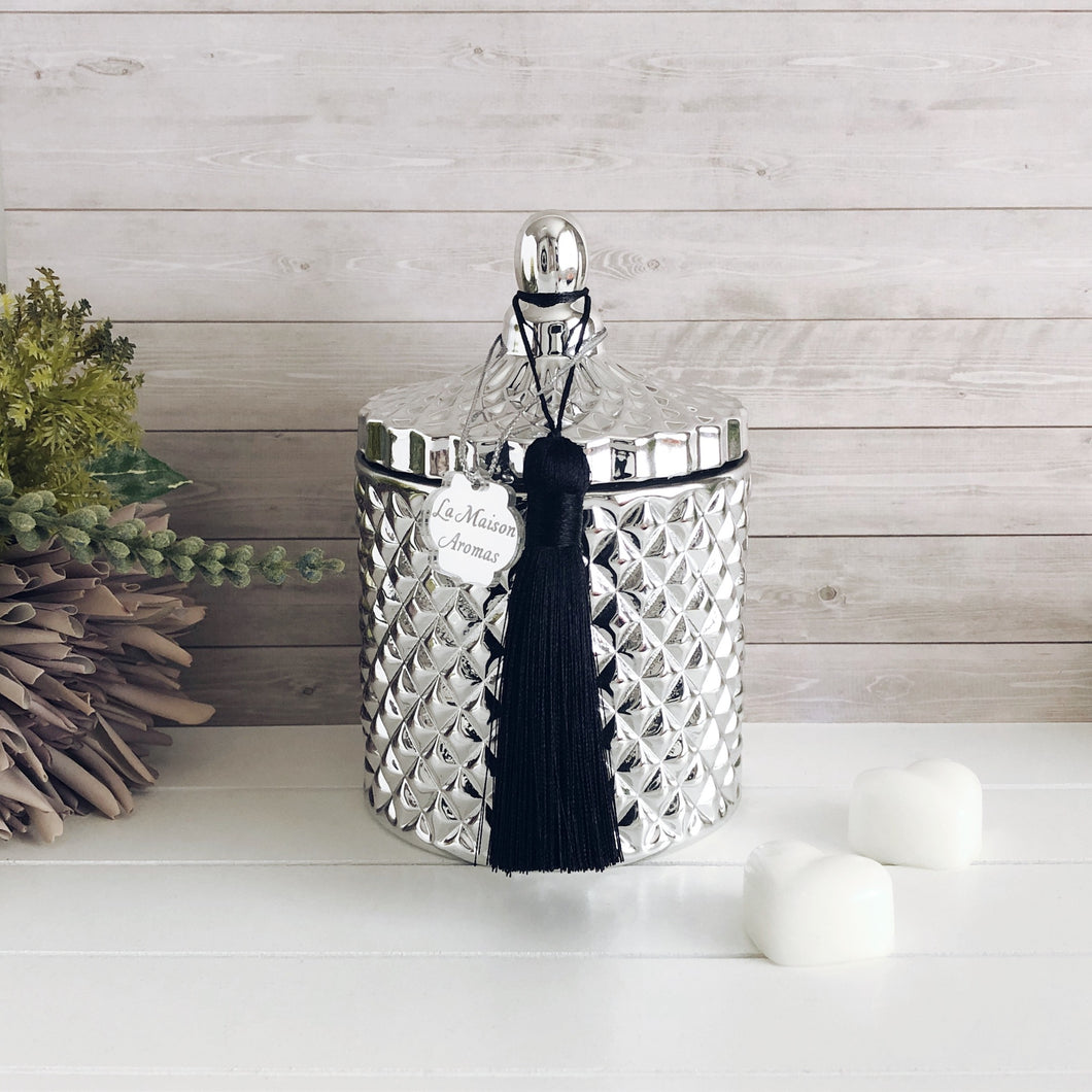 Geo Wax Melt Vessel - Silver